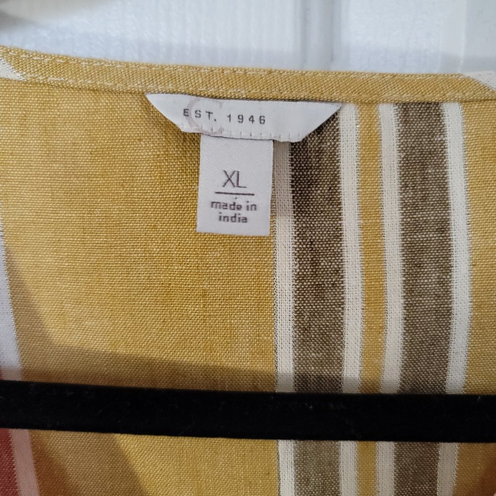 Est.1946 Women's  Striped Linen blend Skirt Set Size XL - Picture 5 of 9